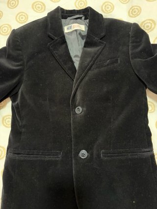 Chaqueta de traje terciopelo niño H&M