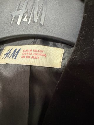 Chaqueta de traje terciopelo niño H&M