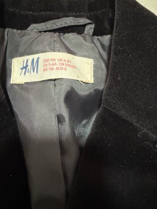 Chaqueta de traje terciopelo niño H&M