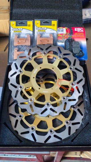 🆕Discos y Pastillas Freno Moto CBR 954 RR