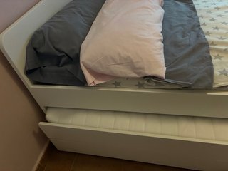 Cama nido blanca con cajones