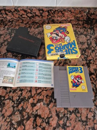 Super Mario Bros. 3 NES - Caja, Manual y Cartucho