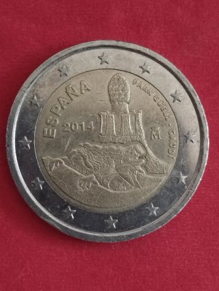 Moneda 2€ España 2014 Park Güell