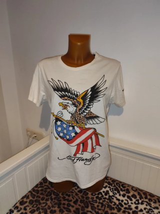 Camiseta Ed Hardy Blanca Talla L