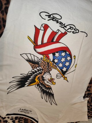 Camiseta Ed Hardy Blanca Talla L