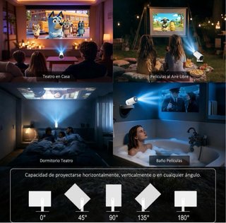 Mini Proyector Bluetooth 4K 130