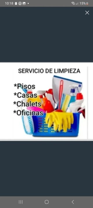 Servicio de limpieza.