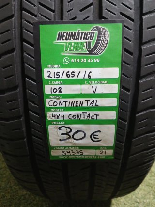 215 65 16 102V CONTINENTAL 4X4 CONTACT