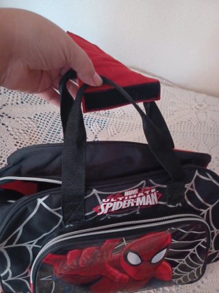 Bolsa Deporte Spiderman Marvel Negra Roja