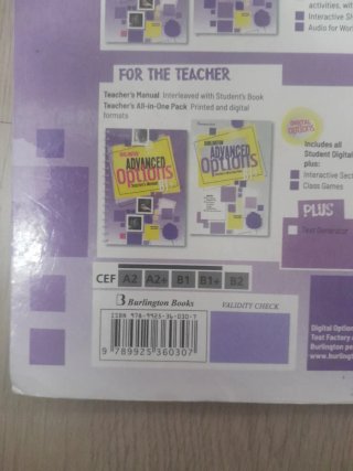 Burlington Avanced Options Workbook : B1+