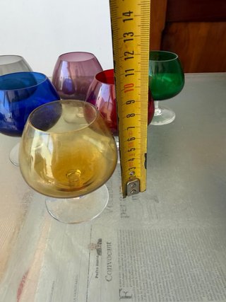 Copas de coñac vintage de cristal
