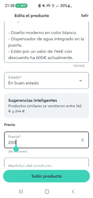 Nevera Convi Exquisit con dispensador agua