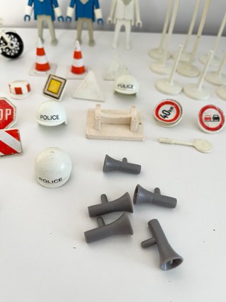 Playmobil Policía Tráfico vintage años 80