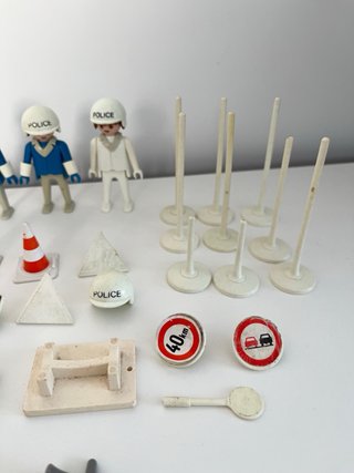 Playmobil Policía Tráfico vintage años 80