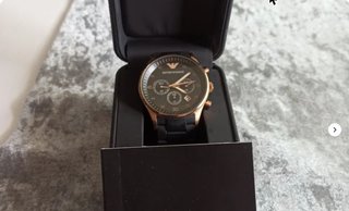 Reloj Emporio Armani AR5905 Cronógrafo Negro y Dor