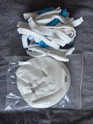 Mascarillas,gorros,tangas,batas y zapatillas
