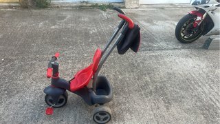 Triciclo Bebe Rojo y Gris