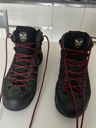 Botas Salewa Alpine Mate Mid Negras/Rojas