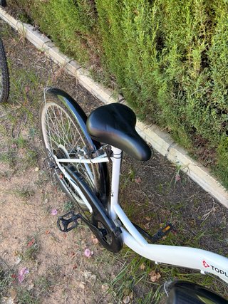 Bicicleta de ciudad Toplife blanca