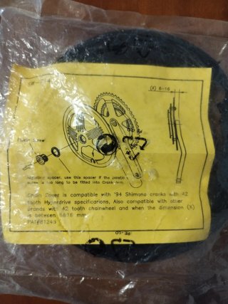 Protector de plato bicicleta