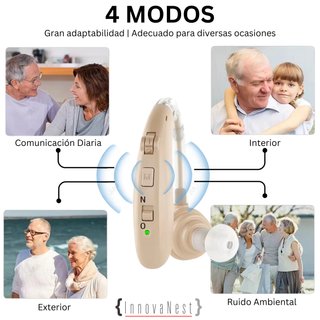 Audífono Recargable BTE Beige