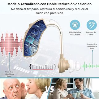 Audífono Recargable BTE Beige