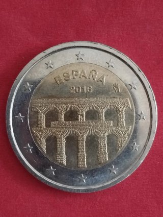 Moneda España 2016 Acueducto Segovia