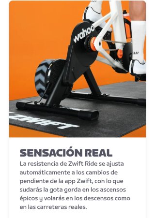 Bicicleta Zwift con Kickr Core 2