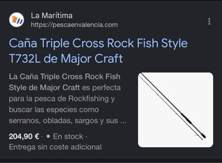 Caña Majorcraft Triple Cross TCX-T732L