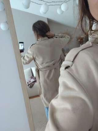 Gabardina beige