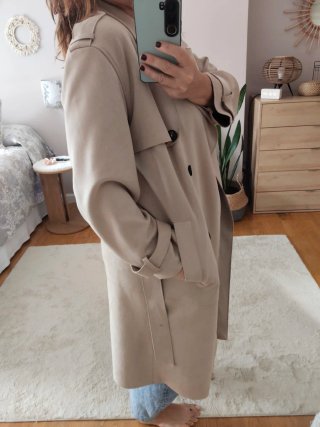 Gabardina beige
