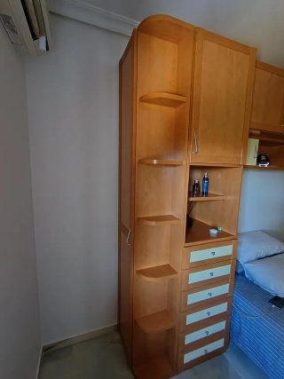 Mueble esquinero madera zapatero