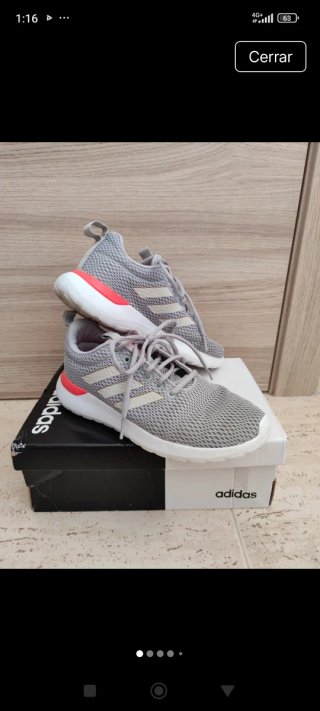 Zapatillas Adidas Grises y Rosas