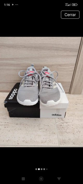 Zapatillas Adidas Grises y Rosas