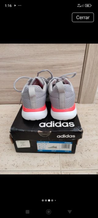 Zapatillas Adidas Grises y Rosas