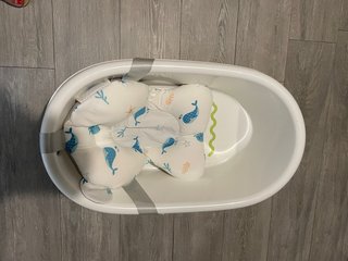 Vaschetta per bagnetto con cuscino