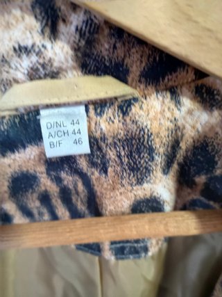 Chaqueta BARISAL Talla 46 Leopardo Beige