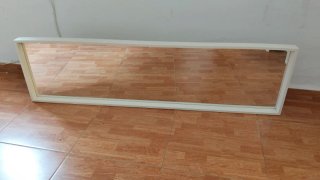 Espejo rectangular blanco de 150 cm