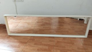 Espejo rectangular blanco de 150 cm