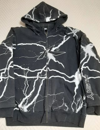 Sudadera Rusty cremallera rayo