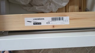 Cama IKEA MALM 90x200 con somier y 2 cajones