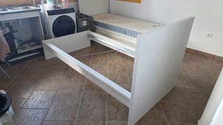Cama IKEA MALM 90x200 con somier y 2 cajones