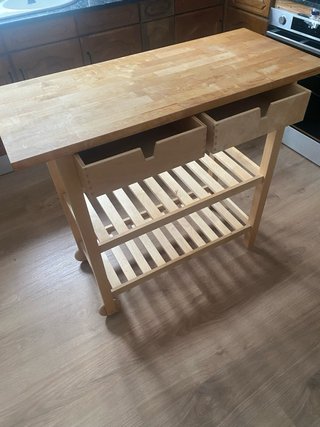 Carro de cocina madera Ikea
