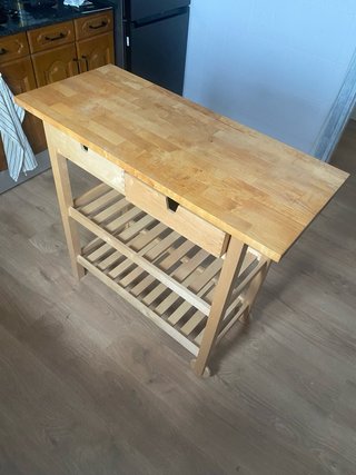 Carro de cocina madera Ikea