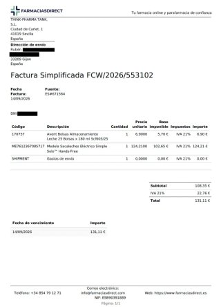 Sacaleches Medela Solo Hands-free + Extras