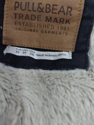 Chaqueta Vaquera Negra Hombre Pull&Bear