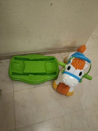 (3)Correpasillos Janod Hipopótamo Azul,caballo,coc