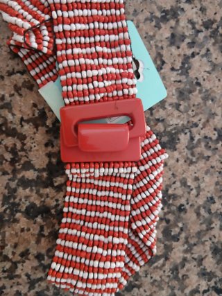 Cintura Antica Sartoria rossa e bianca