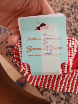Cintura Antica Sartoria rossa e bianca