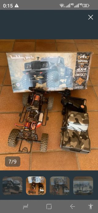 Carrocería artesanal RC Toyota Crawler. Exclusiva